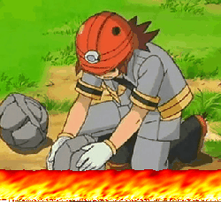 he is burning.gif
