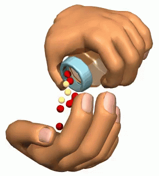 PILLS POURING FROM BOTTLE.gif
