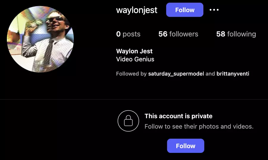 Venti following Waylon
