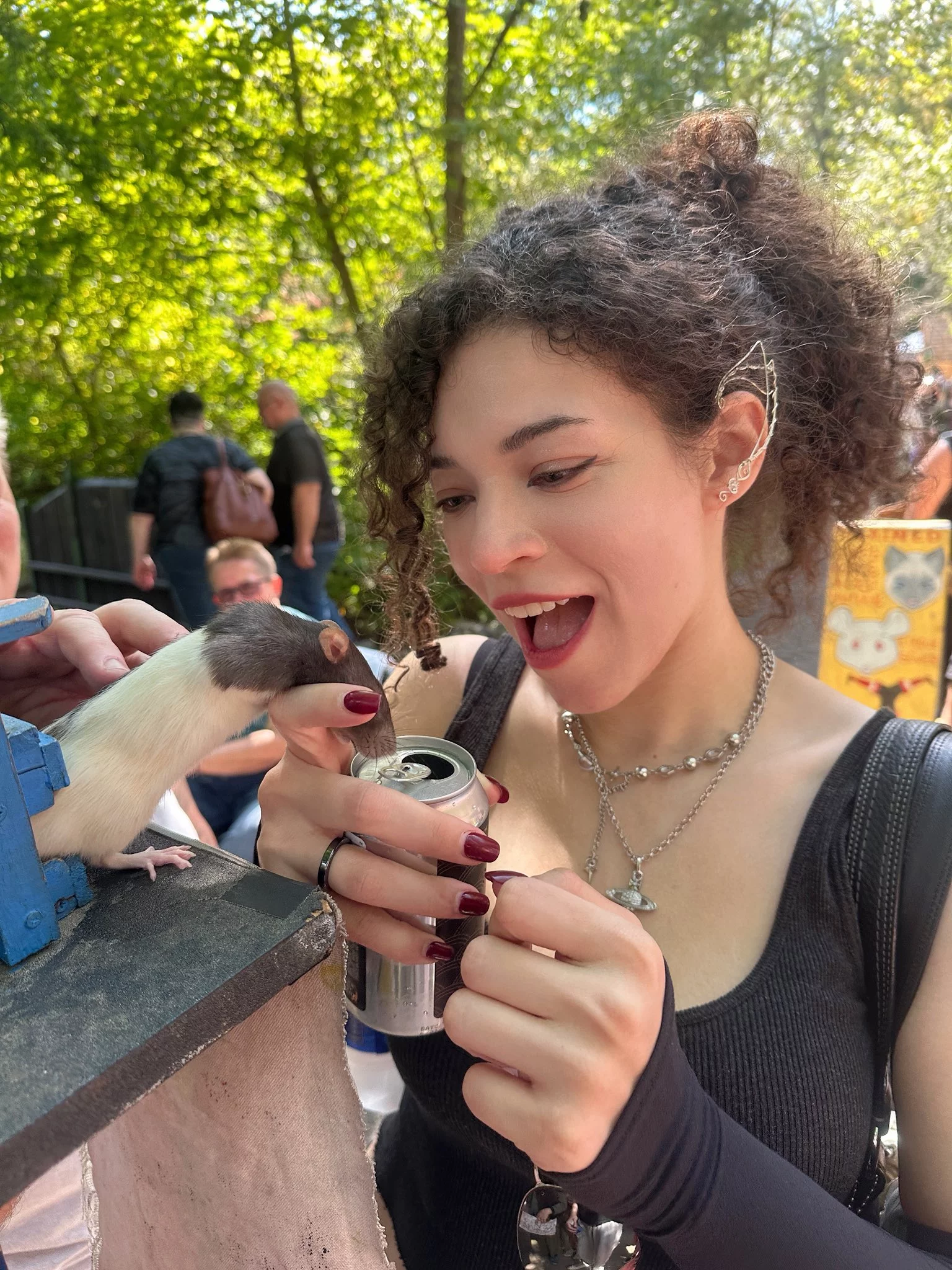 Rat infesting Venti's drink