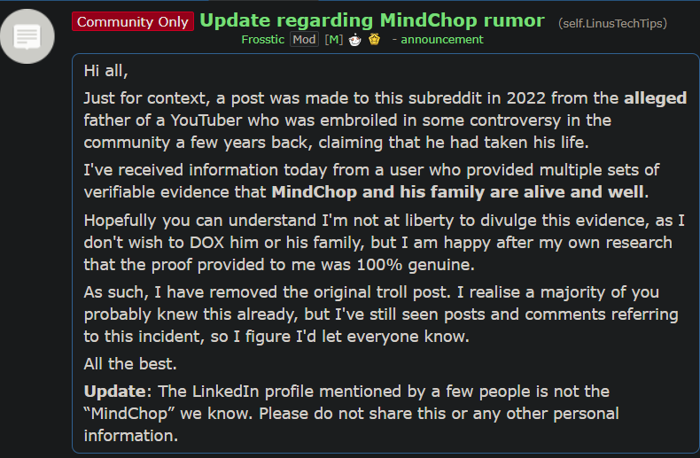 Update regarding MindChop rumor.png