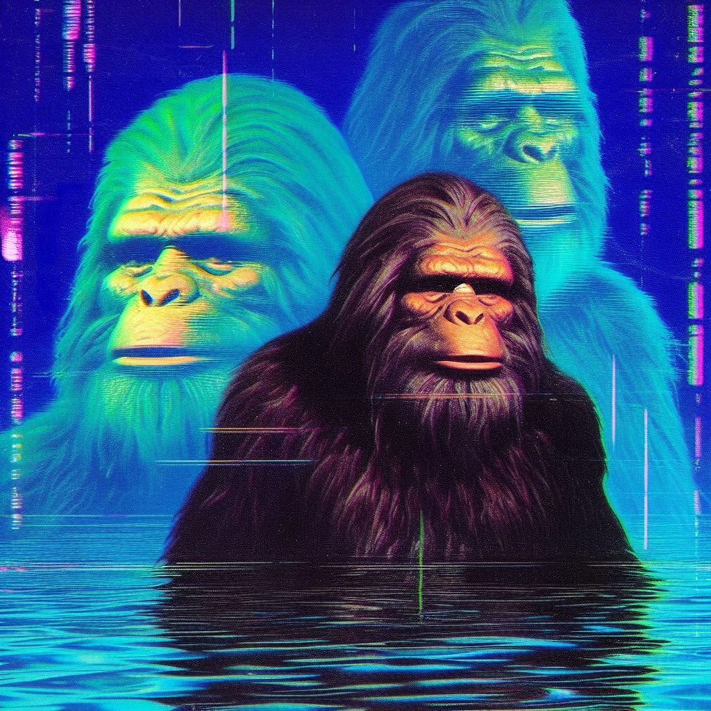 Vaporwave Bigfoot.jpeg