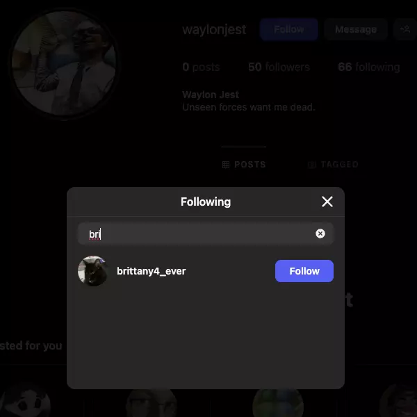 Waylon following Venti