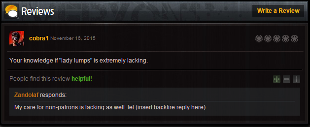 Zandolaf refusing criticism.png