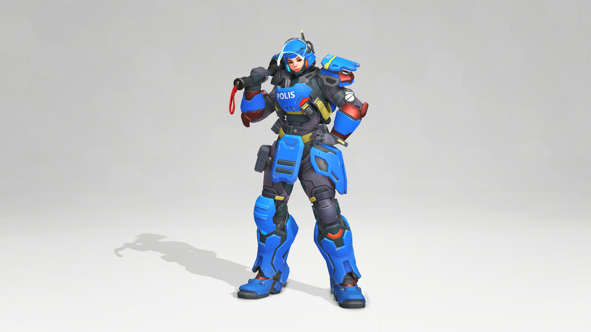 The model for riot cop Brigitte in Overwatch